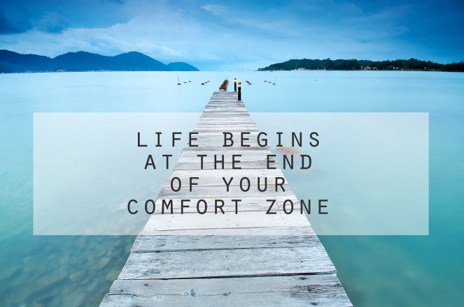 Inspirational Motivating Quote On Long Exposure Of Wooden Jetty